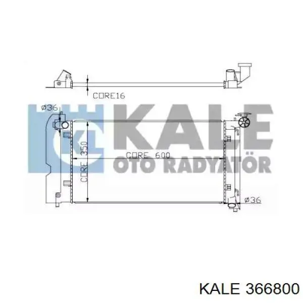 Радиатор 366800 Kale