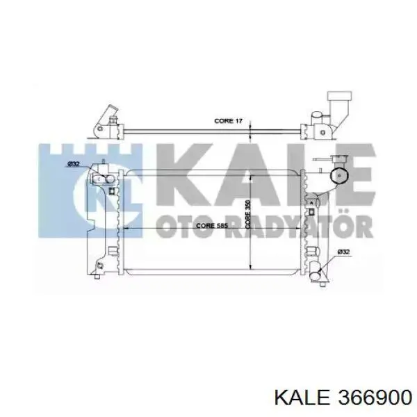 Радиатор 366900 Kale