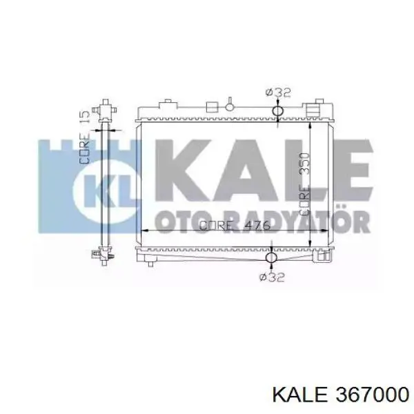 Радиатор 367000 Kale