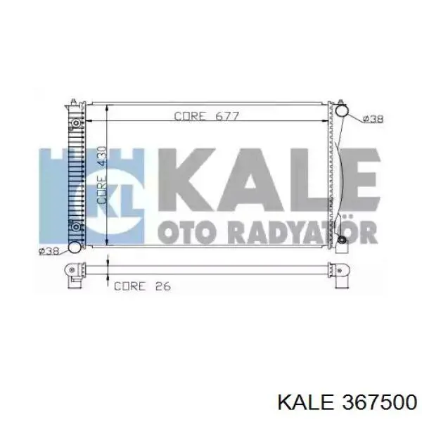 367500 Kale радиатор