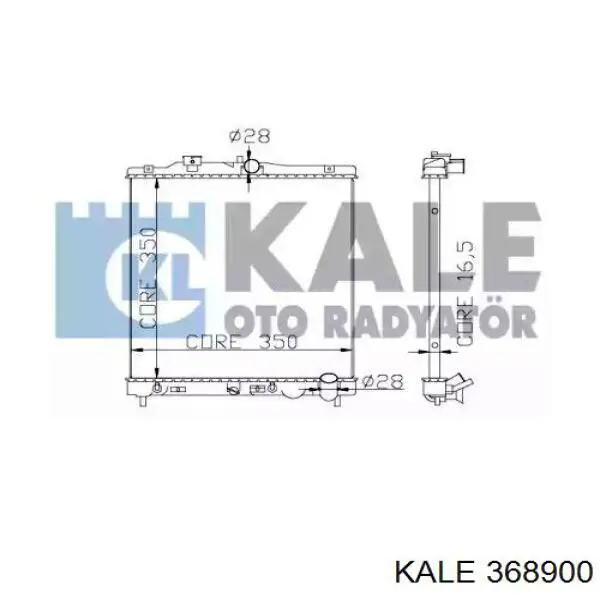 Радиатор 368900 Kale