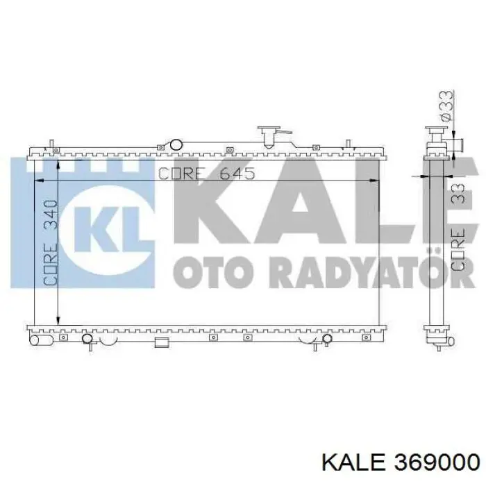 Купить 369000 Kale Радиатор водяной