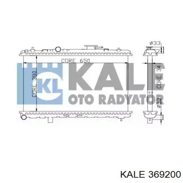 Радиатор 369200 Kale