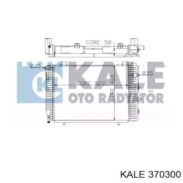 Радиатор 370300 Kale