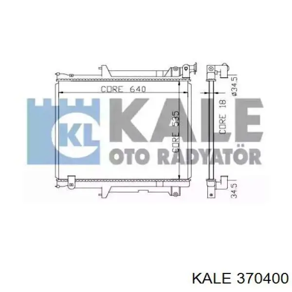 Радиатор 370400 Kale