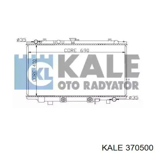 Радиатор 370500 Kale