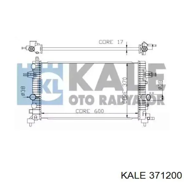 Радиатор 371200 Kale