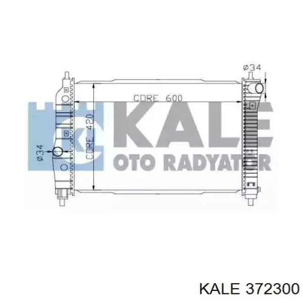 Радиатор 372300 Kale