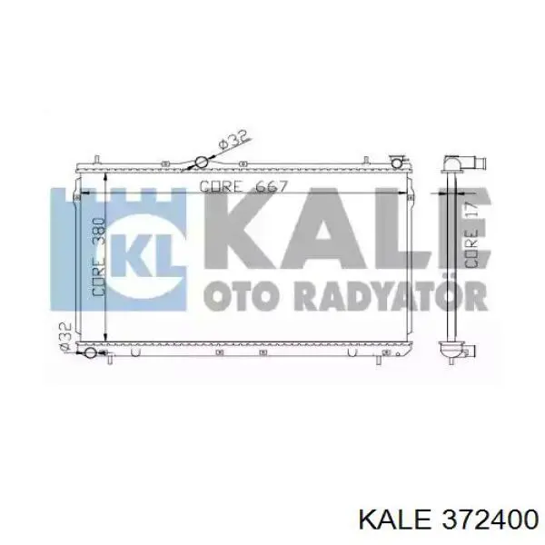 Радиатор 372400 Kale