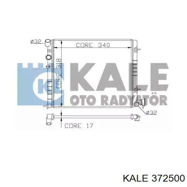 Радиатор 372500 Kale