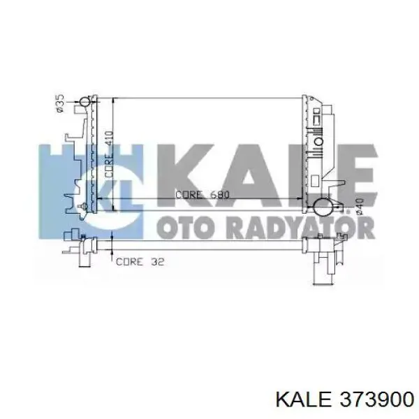 Купить 373900 Kale Радиатор водяной