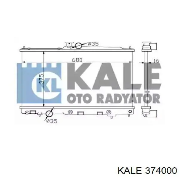 Радиатор 374000 Kale