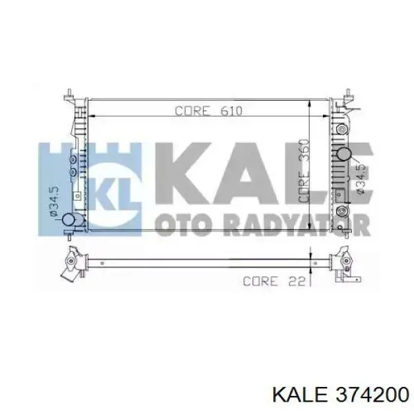 Радиатор 374200 Kale