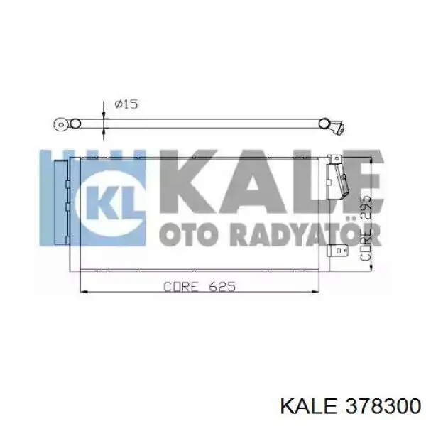 Радиатор кондиционера 378300 Kale