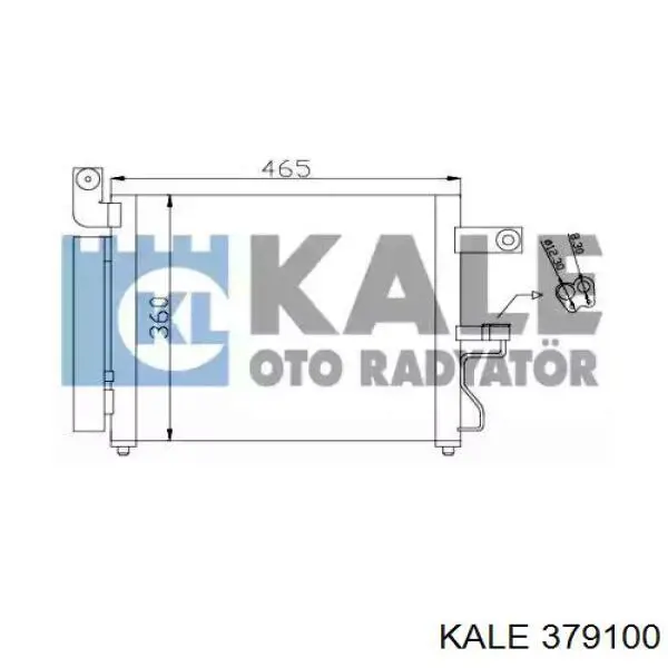 379100 Kale радиатор кондиционера