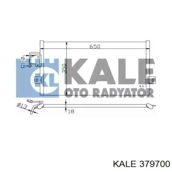 379700 Kale радиатор кондиционера
