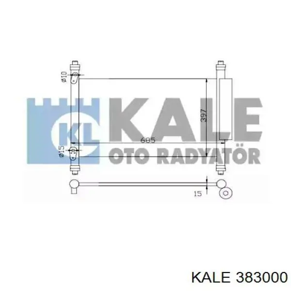 383000 Kale радиатор кондиционера