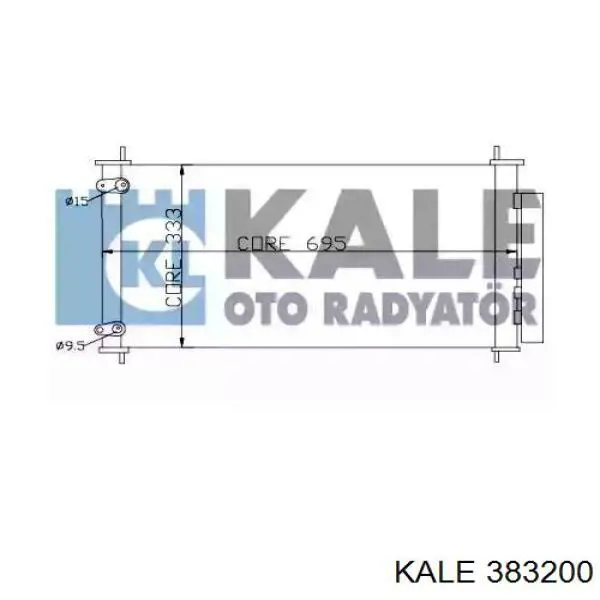 Радиатор кондиционера 383200 Kale