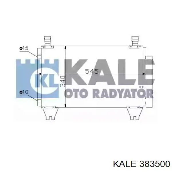 383500 Kale радиатор кондиционера