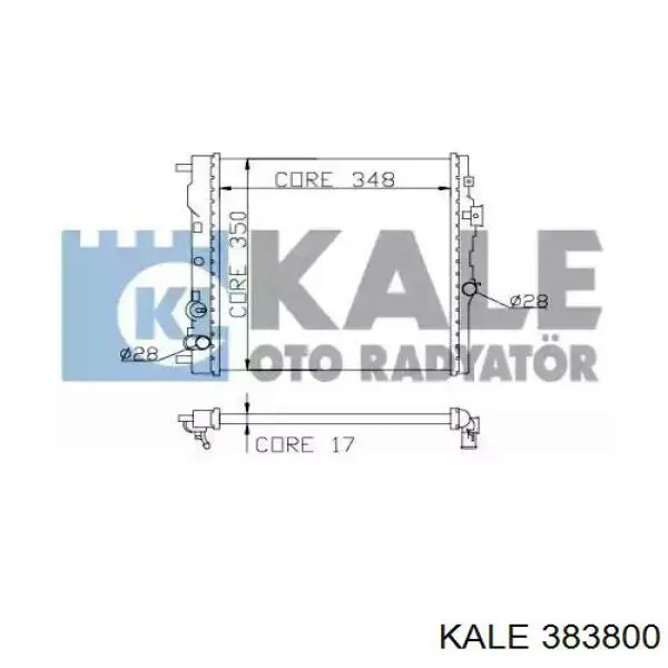 383800 Kale радиатор