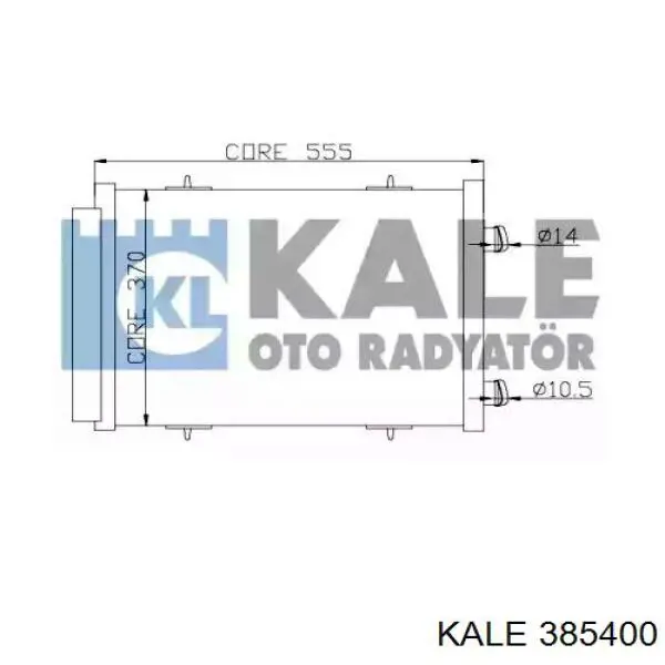 385400 Kale радиатор кондиционера