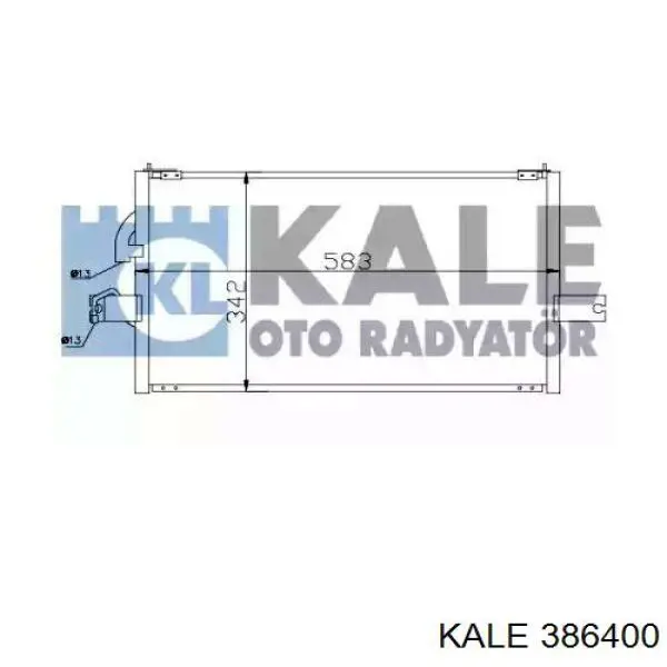 386400 Kale радиатор кондиционера