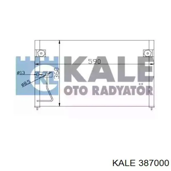 387000 Kale радиатор кондиционера