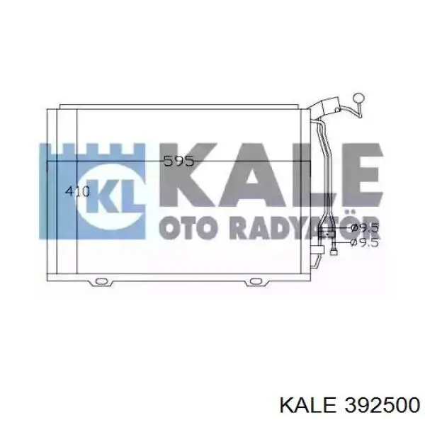 Радиатор кондиционера 392500 Kale