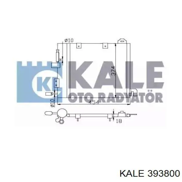 393800 Kale радиатор кондиционера