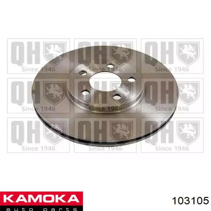 103105 Kamoka Диск тормозной передний