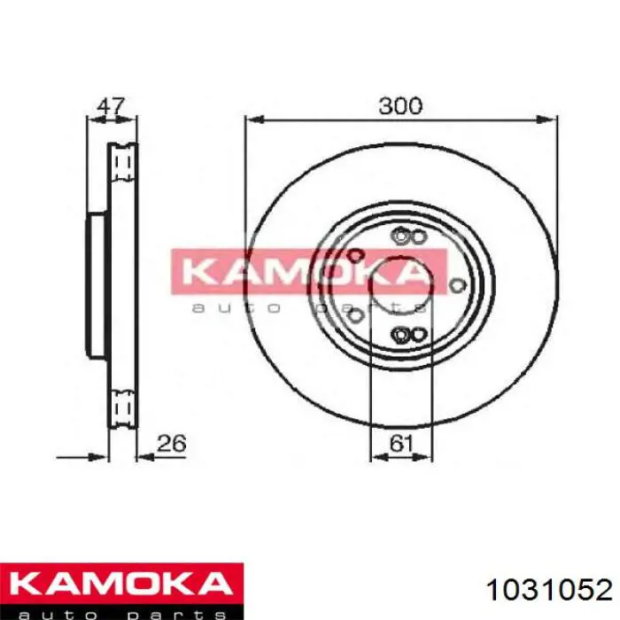 Задний тормозной диск Kamoka 1031052 цена, от 35.02 USD