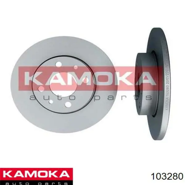 Disco de freno trasero 103280 Kamoka