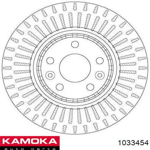1033454 Kamoka Диск тормозной передний