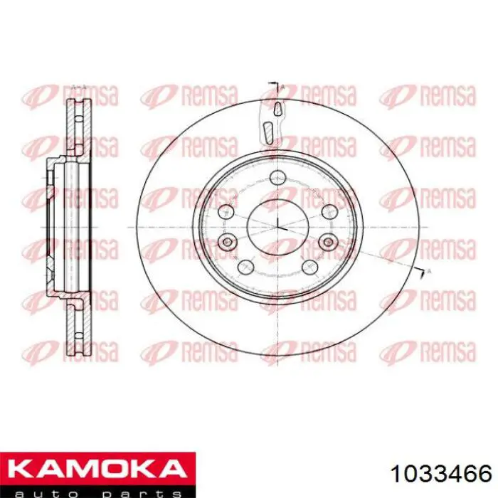 Купить 1033466 Kamoka Ротор тормозной