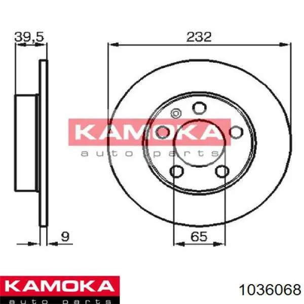 Тормозные диски 1036068 Kamoka