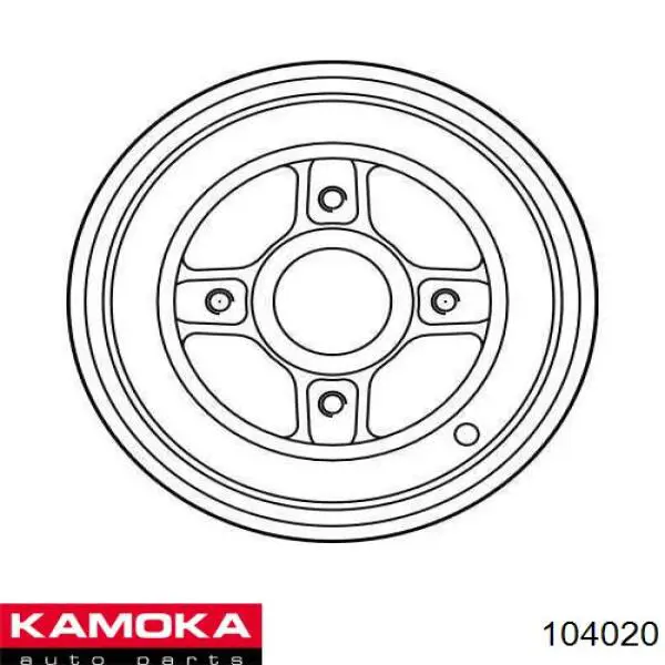104020 Kamoka Тормозной барабан