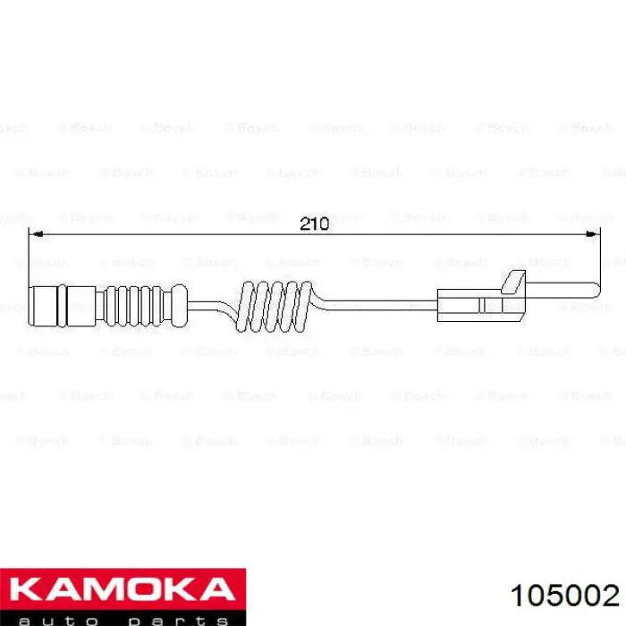 Contacto de aviso, desgaste de los frenos 105002 Kamoka