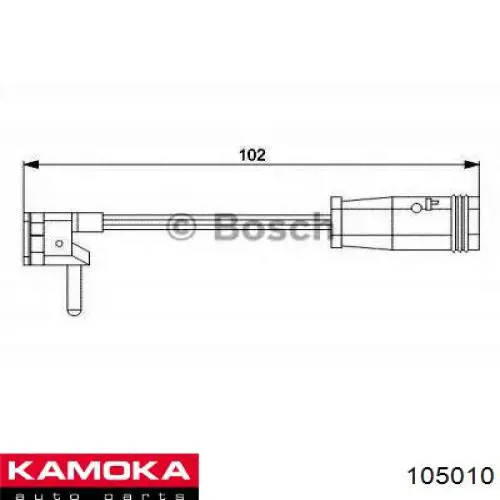 105010 Kamoka Датчик износа тормозных колодок передний левый
