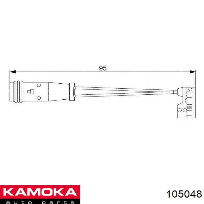 Датчик износа тормозных колодок передний правый 105048 Kamoka