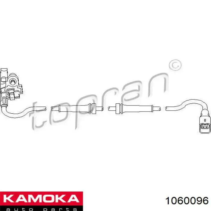 1060096 Kamoka Датчик АБС (ABS) задний