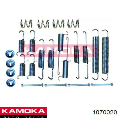 Монтажный комплект задних барабанных колодок 1070020 Kamoka