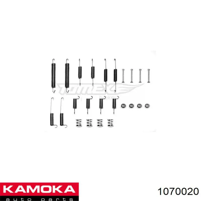 Купить 1070020 Kamoka Монтажный комплект задних барабанных колодок