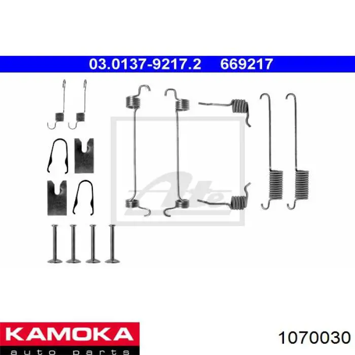 Монтажный комплект задних барабанных колодок Ford 1006004