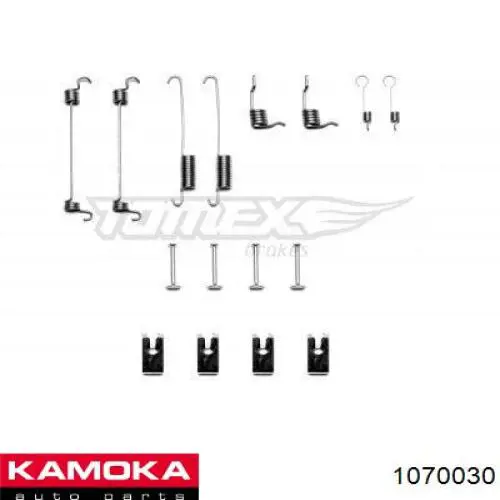 1006004 Ford Комплект монтажный задних барабанных колодок