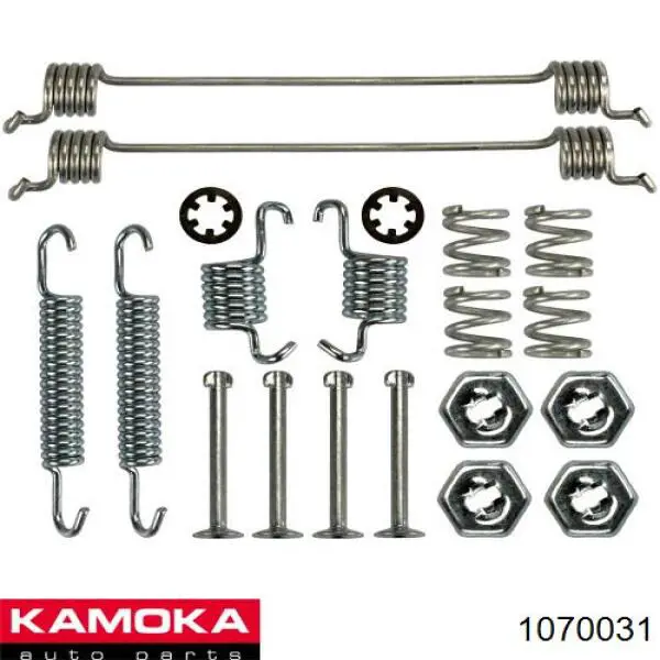 Монтажный комплект задних барабанных колодок 1070031 Kamoka