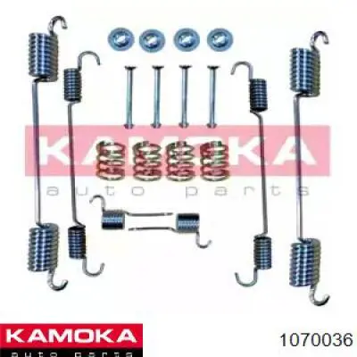 Монтажный комплект задних барабанных колодок 1070036 Kamoka