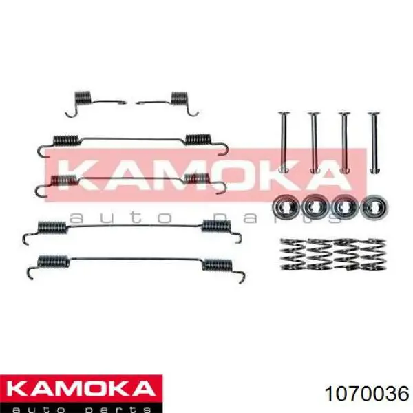 Монтажный комплект задних барабанных колодок 1070036 Kamoka