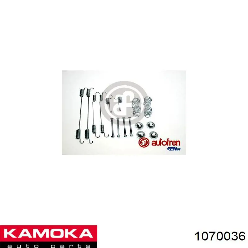 Установочный комплект задних барабанных колодок Kamoka 1070036 цена, от 8.21 USD