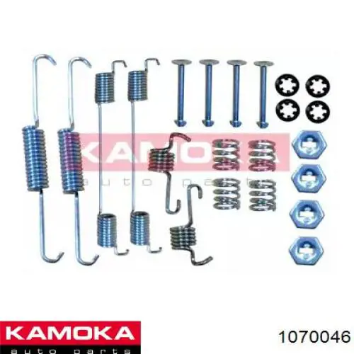 1070046 Kamoka Комплект пружинок крепления дисковых колодок, задних