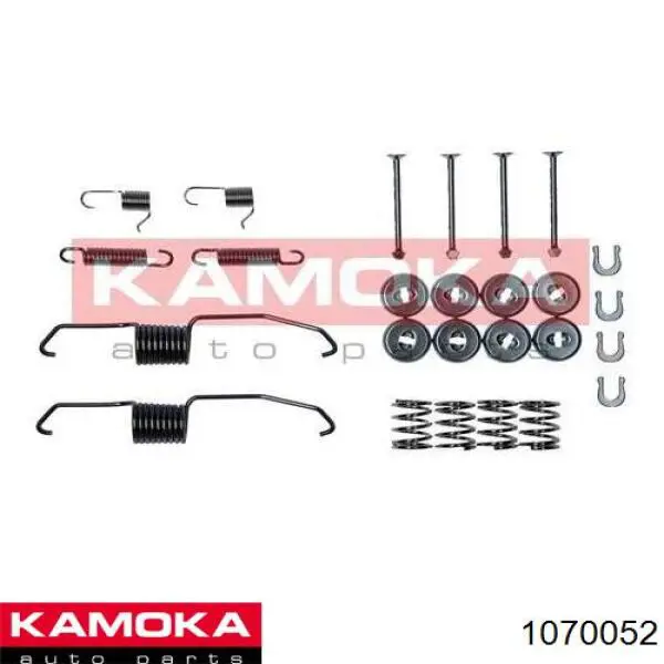 Монтажный комплект задних барабанных колодок 1070052 Kamoka